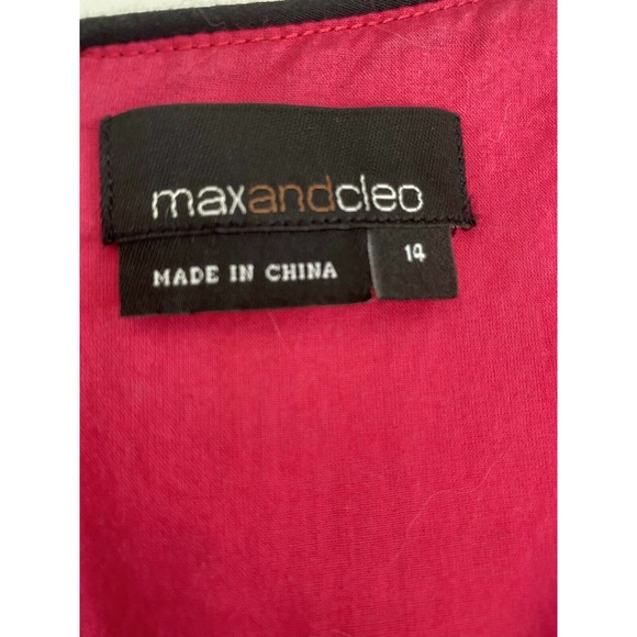 MAX AND CLEO DRESS SIZE 14 sleeveless womens cotton, lined EUC - Picture 3 of 8